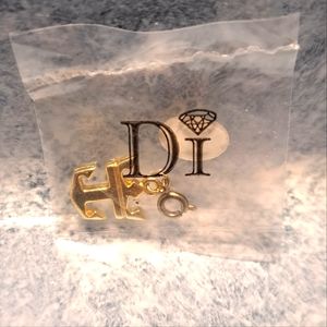 Diamonds International Gold Tone Anchor Charm For Bracelet/Jewelry